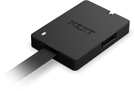 Hub de Control NZXT – Controlador Digital de iluminación RGB y Velocidad de Ventiladores PWM – Controla hasta 5 Ventiladores PWM o 4 con Marco Simple NZXT – Controlado por el Software NZXT CAM