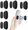 ZDNT 5Pack 2024 Verbesserter Magnetischer Fernbedienung Halterung,Schwarz Silikon Fernbedienung Halterung Wand,Stark Klebender Wandhalterung fur TV/Klimaanlagen/Ventilator Fernbedienung