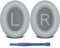 Oumida Ohrpolster für Bose QC35, Ersatz Ohrpolster, Kompatibel mit Over-Ear Kopfhörern von QuietComfort 35 (QC35) und Quiet Comfort 35 II (QC35 ii), Grau