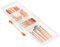 Lifewit Schubladen Organizer, Verstellbar Schubladentrenner, 35.2-55.5 cm länge und 4.7 cm hoch, Hängend Kunststoff Schminktisch Organizer für Kosmetik, Make up, Küchen, Büro, 1 Stück, Durchscheinend