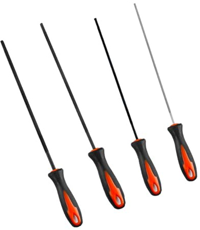 Ensemble De Limes Professionnelles Pour Tronçonneuse Limes Rondes Solides Chaînes Coupées 3 2 Mm 4 0 4 8 5 5 Comprenant Un Espace Rangement Pour L'affûtage Du Kit D'affûtage