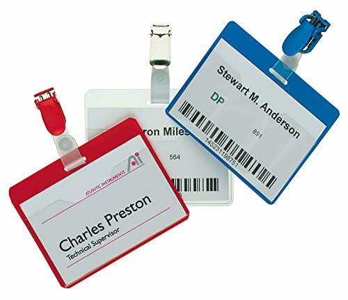 DURABLE Namensschilder für Security 6x9 cm farblosStk