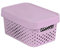 Curver 229156 Infinity points Boîte de rangement avec couvercle 4,5 l en plastique 26,8 x 18.6 x 12,4 cm Rose