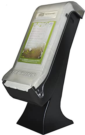 Tork 5555100 Xpressnap Ständer Serviettenspender mit Drive Thru Frontplatte, 57,1 x 20,3 x 31,8 cm (H x B x T), Schwarz, 1 Stück