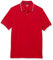 Amazon Essentials Polo en Coton Piqué à Coupe Classique (Grandes Tailles Disponibles) Homme, Rouge Twin Stripe, L