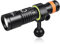 ORCATORCH D530V Tauchlampe, 1200 Lumen Tauchen Video Licht 140 Grad Super Wide Beam Angle, Unterwasser 150 Meter IP68 Wasserdicht Fotografie Licht mit Batteriebetriebsanzeige und Kugelgelenk