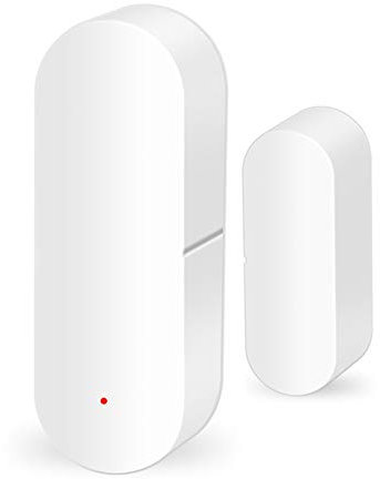 Sensore della finestra della porta Smart Wifi, Rilevatori di Allarme Porta Aperta/Chiusa Compatibile con Controllo Vocale Google Home e Tuya, Notifica SMS in Tempo Reale