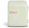 CREATE / RETRO FRIDGE 50 GOLD/Frigorífico verde pastel maneta oro / 85W, minibar, un estante, diseño retro, 50 cm, dos repisas, capacidad de 48L, bajo consumo, 50x44x49,8 cm