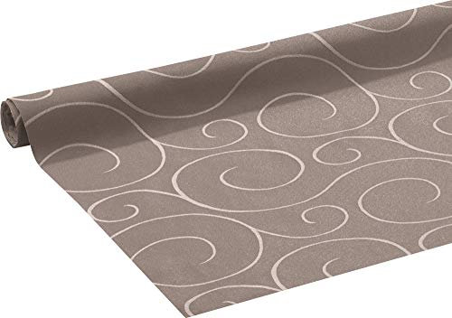 Erwin Müller Meterware Oberhausen Damast Taupe Größe 160 cm breit