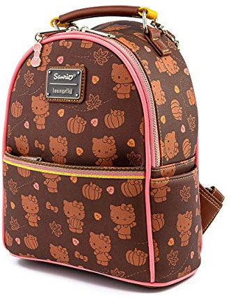 Loungefly Hello Kitty Pumpkin Spice Donna Mini zaino multicolore similpelle