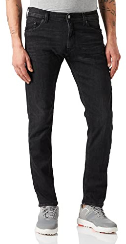 Replay Jondrill Powerstretch Denim Men's Jeans - Carrot, Grey (097 Dark Grey), 33W x 34L
