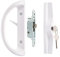 HauSun Patio Sliding Door Handle Set with Lock Key Cylinder,Mortise Lock and Face Plate,Complete Replacement Handle Lock Set Fits Door Thickness from 1-1/2 to 1-3/4,Reversible Design