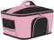PawHut Trasportino per Gatti e Cani con 2 Porte a Cerniera, Borsa per Cani con Tasche e Cuscino, 50x35x36cm, Rosa