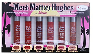 theBalm Meet Matte Hughes Set of 6 Mini Long-Lasting Liquid Lipsticks Miami