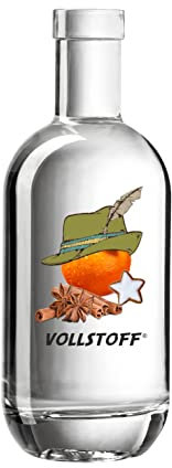 Vollstoff ® Weihnachtslikör 0,5l Flasche Weihnachten Männergeschenk 20% vol. Zimt, Apfel und Orange