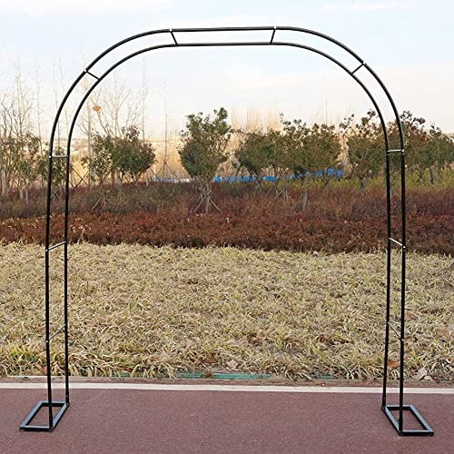 YOEBI Rosenbogen Torbogen Metall Gartenbogen Rankbogen Wetterfest Rankhilfen Für Kletterpflanzen, Rosengestell Rankgitter Für Pergola Rasen Klettern Von Weinreben Breite:120Cm/140Cm/180Cm,W3M*H2.2M