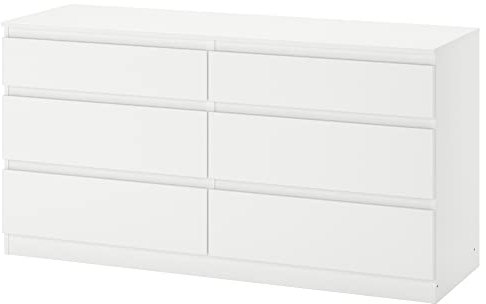 IKEA Kullen Kommode mit 6 Schubladen, 140 x 72 cm, Weiß