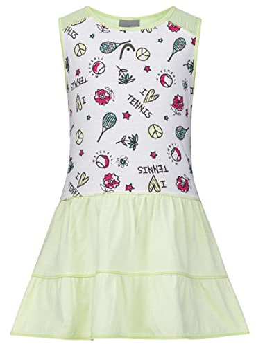 HEAD Tennis Kleid Mädchen, hellgrün, 110