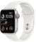 Apple Watch SE (2ᵉ Génération) (GPS + Cellular, 40mm) Boîtier en aluminium argent avec Bracelet Sport blanc - Regular (Reconditionné)