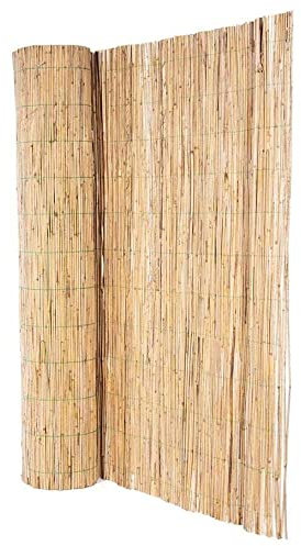 PROREGAL Sichtschutzmatte aus Schilfrohr | Schilfrohrmatte | Gartensichtschutz für Garten und Balkon aus Schilfrohr | Höhe 1 m | Länge 5 m | HxL: 1x5 m | Sichtschutz, Balkonabdeckung, Sichtschutzzaun