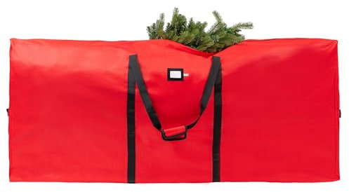 Carrywell Nicht in China hergestellt; robuste Aufbewahrungstasche für Weihnachtsbaum, 2,7 m, wasserdichtes Segeltuch, für künstliche, zerlegte Weihnachtsbäume, langlebige Griffe mit reißfestem