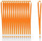50 Stück Schlüsselbänder für Ausweise, Orange, Schlüsselband mit Clip, Umhängeband mit Abzeichen-Clip, Bulk Lanyards für Hals, Namensschild-Halter