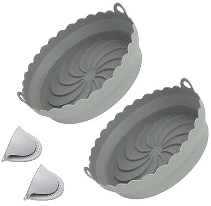 Luftfritteusen-Zubehör, 22,9 cm, 12-teiliges BPA-freies Luftfritteusen-Zubehör-Set, kompatibel mit 5,5 l, Instant 5,7 l, Tower 7 l, Phillips 7,3 l, Uten 5,5 l - 6,5 l quadratischer Korb