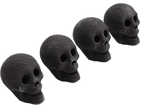 DAUZ Feuerstellen-Schädel-Requisiten, Halloween-Feuerstellen-Schädel, Dekorative Keramik, Realistisch für den Kamin