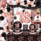 18th Birthday Decorations - Black and Rose Gold Party Decorations, Balloons, Banner, Plates, Napkins, Cups, Tablecloth, 18th Birthday Party Supplies for Girls, Serve 20