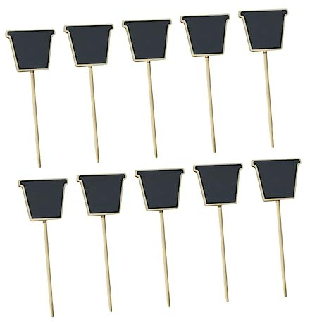 OFFSCH 10St Tafel im Garten tortendeko einschulung Blumen Zubehör Kunsthandwerk Pflanze Zylinder Holz