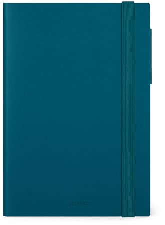 Legami - Agenda Settimanale 2024-2025, 18 Mesi, Medium con Notebook, Diario da Luglio 2024 a Dicembre 2025, Chiusura a Elastico, Carta Certificata FSC, Taschina con Rubrica, 12 x 18 cm, Teal Blue