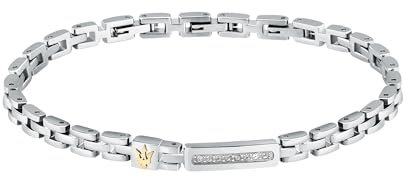 Maserati Herren-Stahlarmband, Länge 21,5 cm, ICONIC-Kollektion JM324AVD54