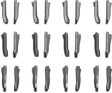 sourcing map Double Open Zipper Repair Latch Kits, #3#5#8 Insert Pins for Jacket Coat Two-Way Separating Zippers (Metallic Black, 12 Pairs)