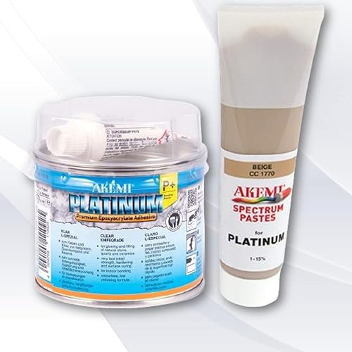 HAUSWERK.shop Set Akemi PLATINUM P+ L-Spezial / 170 g mit Farbpaste Platinum P+ CC 1760 beige