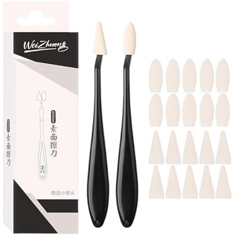 Zuasdvnk Blender Stumps for Art | Remplacement d'essuie-glace de croquis | Crayons d'essuie-glace ergonomiques multifonctionnels pour cours d'art, céramique, modélisme