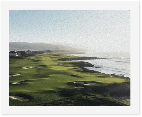 SKTNBM Digitales Ölgemälde, Ölgemälde am Meer, Malen nach Zahlen für Erwachsene, personalisiertes Ölgemälde-Set