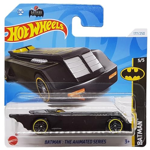 Hot Wheels - Batmobile - The Animated Series - Batman 5/5 - HTB23 - Short Card - DC - Mattel 2024 - 1:64