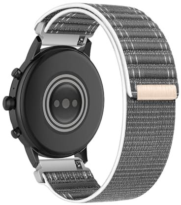 Nylon Bracelet pour Fossil Gen 6/5E 44mm/Gen 5 Carlyle/Julianna Bracelets de Montre, Respirant Elastique Tissu Réglable pour Hommes Femmes Sport Bande de Rechange avec Fossil Gen 6 44mm Sangle (2)