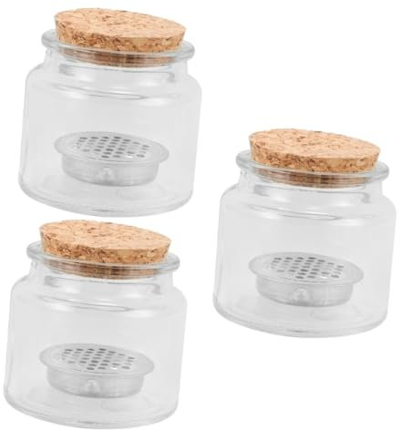 STOBOK 3St Stiftwaschbecher Nailart-Pinselreiniger Nagelkunst Tasse Pulver dappen Dish Glasreiniger pinselbecher Nagellack werkzeug Nagelschale Tasse Acryl-Nagelbürstenwaschschale hölzern