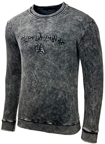 Herren Longsleeve T-Shirt Langarmshirt Langarm Aufdruck Oberteil Sweatshirt 705