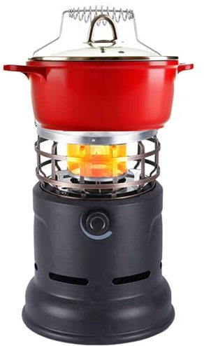 Calefacción portátil para camping – Calefacción de camping para la carpa interior | Calefacción de estufa de camping de 2700 W | Calefacción segura de alta eficiencia | Calefacción ajustable para