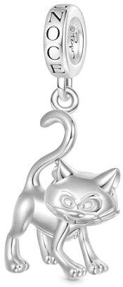 GNOCE Charm Anhänger Schlumpf Anhänger 925 Sterlingsilber Beads Charms für Frauen und Mädchen Schmuckgeschenk für Filmfan (Azrael)