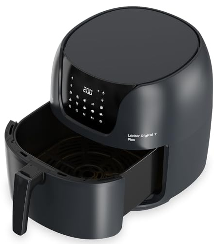 Solac - Freidora Sin Aceite Digital 7,4 L | Potencia 1800 W | Tecnología Air Fry | 10 Programas Predeterminados | Temporizador 60 min | Cesta extraíble