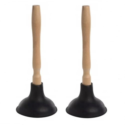 2er Set Ausgussreiniger Saugglocke Pömpel Abflußreiniger 30cm Rohrreiniger Ø 11,5 cm Gummistampfer Abfluss, Toilette, Waschbecken, Dusche, Badewanne