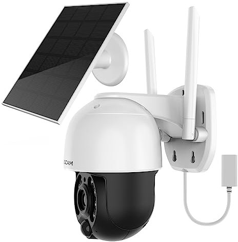 Foscam IP camera B4 with solar panel, 4 MP motorized, automatic tracking + PIR