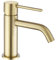 Friota Gold Bathroom Taps, Anti Peeling Lead Free Single Lever Basin Tap Water Saving with Water Hose, Anti Fingerprint Modern Deck Mounted Cloakroom Basin Mixer Tap and Bathroom Sink Tap Brushed Gold