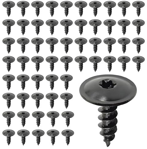 Tornillos autorroscantes Torx M5 x 16 mm, tornillos autorroscantes, tornillos de cabeza redonda de metal, 60 unidades