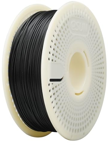 eSUN PLA Nachfüll-Filament und Spulen-Kit, Schwarz, 1KG | spulenloses PLA 1.75mm und abnehmbarer eSpool+, 1KG Spule (2.2 LBS) Speedy Filament für 3D-Drucker
