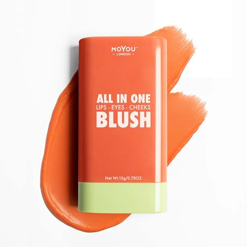 MOYOU LONDON All-In-One Blush Stick - 3-in-1 Makeup for Lips & Cheeks