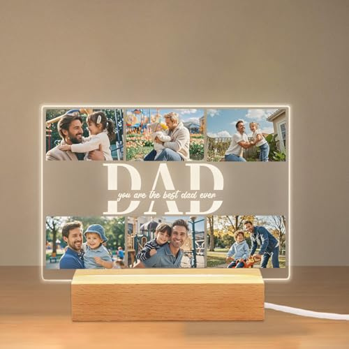 Personalised Fathers Day Picture Frame, Custom Acrylic Photo Frame, Unique Father’s Day Gift, Best Dad Birthday Present, Special Personalised Birthday Gift